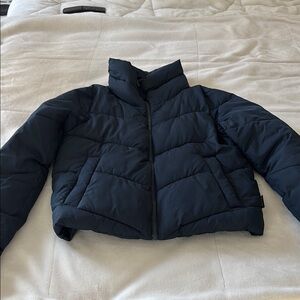 Abercrombie and Fitch Navy Blue Puffer Jacket XS